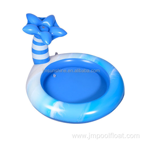 Inflatable palm tree pool sprinkler backyard game toy